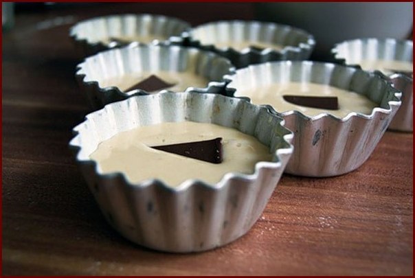 Сливочные пирожные с шоколадомИнгредиенты (6-8шт)