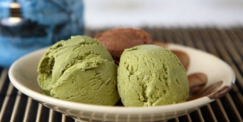 Мороженое из зелёного чая 