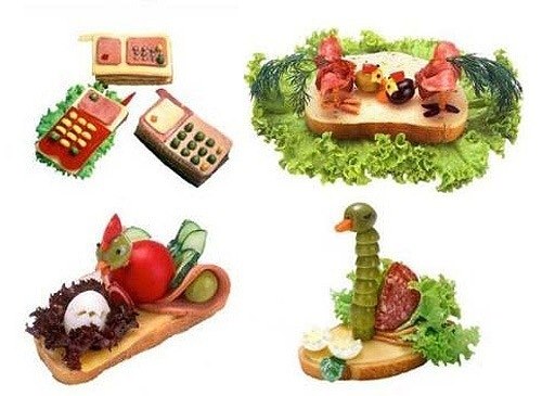Креативные бутерброды :)