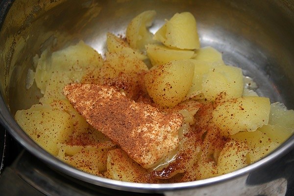 Фаршированный картофель от Елены Кулешовой