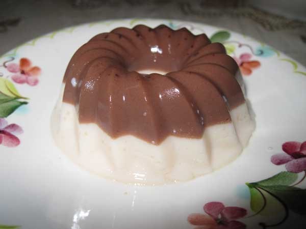 Молочно-шоколадное желе