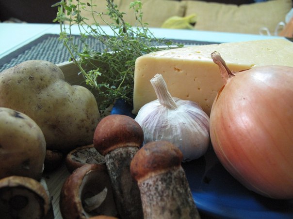 Картофельно-грибная запеканка с ароматом тимьяна 