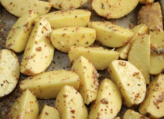 Картофель, запеченный в горчице