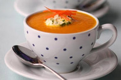 Суп с морковью и имбирем 