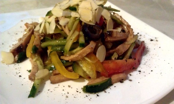 Самый простой, обычный салатик с отварным мясом «Викторио» 